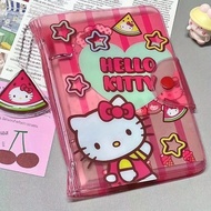 Sanrio Hello Kitty โน๊ตบุ๊ค B6การ์ตูนน่ารักหัวใจใส PU สมุดจดบันทึกประจำวันเพื่อนของขวัญวันเกิด