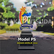 MODEL PS AKRILIK 3mm Plakat Wisuda Piala Wisuda Anak TK/PAUD