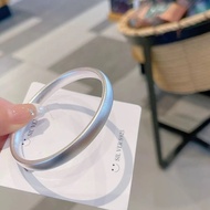 Recommended Gift Pure Silver9999Traditional frosted bracelet for women, closed-end, inherited ethnic