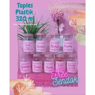Pink spice jar spice jar/ free sticker pink lid jar/ spice jar sugar tea coffee jar/ plastic jar/ su