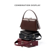 Hanging Ear Series Commuter Bag Portable Eaves Bag Genuine Leather Female Bag Commuter Diagonal Bag 