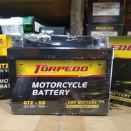 Accu Kering TORPEDO GTZ-5S produksi baru 2024.1 dus isi 10 Pcs.