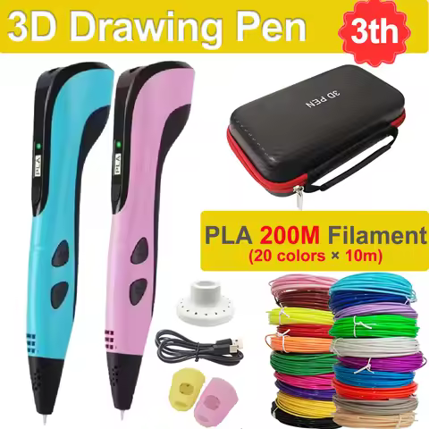 New 3D Pen 3D Printing Pen for Children 1.75mm PLA Filament DIY Drawing Birthday Christmas Gifts for