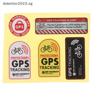 [DB] GPS TRACKING Alarm Sticker Reflective Bicycle Warning Sticker Anti-Theft Decal [Ready Stock]
