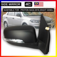 Proton New Saga Premium Non Auto Flip Right Hand Driver Side Mirror Adjustable Cermin Sisi Sebelah P