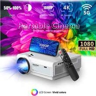 Projector With WiFi Portable Native 1080P Projector Outdoor Movie Projectors For Home Cinema Mini Pr