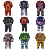 Children's SUPERHERO Long Suit 2-8 Years Old // Boy's Suit // Boy's Nightgown