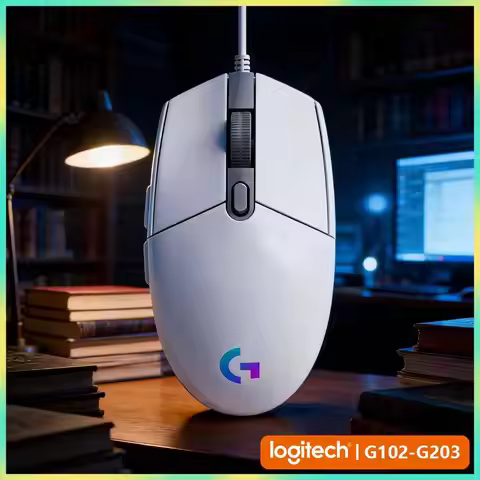 Logitech G102 Prodigy Gaming Mouse, High-Speed Response, Mechanical Buttons, RGB Sync for RTS Tourna