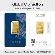 PAMP Gold Bar - 1/2 oz - Fortuna