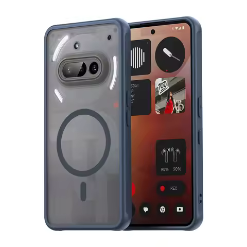 For Magsafe Magnetic For Nothing Phone 3a Hard Plastic Case,Anti-Shock Frosted Hard PC Back Cover