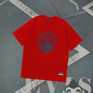 Evisu God of Fortune 6XL Round Neck Short Sleeved T-Shirt | Large Fit | Solid Color Logo Print