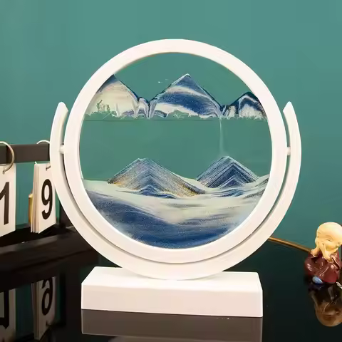 8-inch liquid art 3D quicksand painter home decoration, the best gift for birthday graduation, desk 