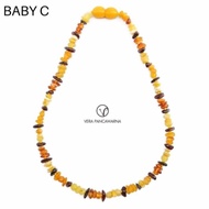 Kalung Amber Asli / Amber Necklace Bayi Untuk Anak Tumbuh Gigi