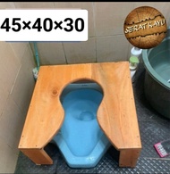 wc duduk kayu wc portable wc lansia