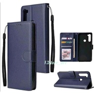 Triple X Flip Cover Leather Case Swallow Samsung A11 A12 A21S A31 A51 A71 Premium Leather Flip Case Magnetic Wallet