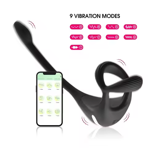 App hio Prostate Telescopic Vibrating Prostate for Men, Penetration Anal Vibration Silicone Mud Slee