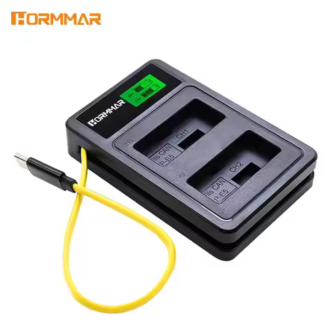 Dual Slot LP-E5 Battery Charger LCD Screen USB-C Fast Charging Portable Camera Charger For Canon 450