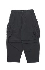 Octo gambol CB112 Zipper Pocket Loose Pants (Black)