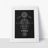 Virgo Frame Decoration Picture Frame Decor Wall Wall Decoration Display Room Office Room Home