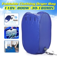 800W Portable Electric Clothes Dryer Folding Quick Drying Clothes Warm Mini Air Cloth Dryer Wardrobe Storage Cabinet