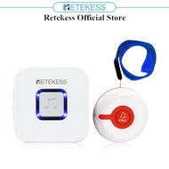 Retekess TH003 Wireless Caregiver Pager System Nurse Alert System Emergency Call Bell 492ft 1 Plug-i