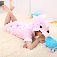 [Barbie pajamas]Summer Short Sleeve Kids Boys Girls Pijamas Pure Cotton Pajamas Child Pyjamas Hooded Style dinosaur Cosplay Female Men Sleepers