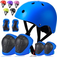 Kids Bike Helmet Toddler Helmet Kids Sport Protective Gear Set Boy Girl Child Cycling Helmet with Kn