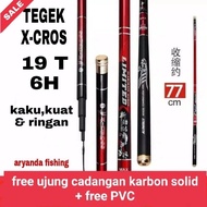 Joran Tegek kaku x cross limited & x cross super leader Kuat Tidak Mudah Patah