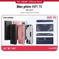 INFI 75 Keyboard - Infiverse Infi75 Mechanical Keyboard Downstream 3 Modes | LCD Screen I Knob