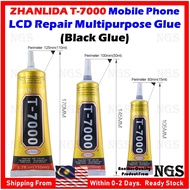 100% ORIGINAL ZHANLIDA T7000 T-7000 Fast Dry  Mobile Phone Tablet Screen LCD Back Cover Black Glue (
