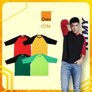 NTMY Oren Sport Comfy 3/4 Sleeve Tee Plain Unisex Adult Round Neck T-shirt 3 Quarter CT56