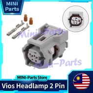 Toyota Vios NCP150 Headlamp Socket Connector 2 Pin