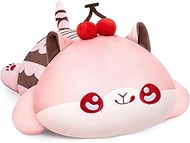 Mewaii Cute Cat Plush Pillow, Kawaii Plushies Sweet Cat Stuffed Toys, Squishy Plushies, Cuddle Body Pillow for Kids &amp; Girls