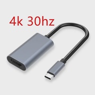 TYPE C to HDMI-Compatible 4K Adapter USB C USB3.1 Male to HDTV Female Converter Cable for Laptop Tab