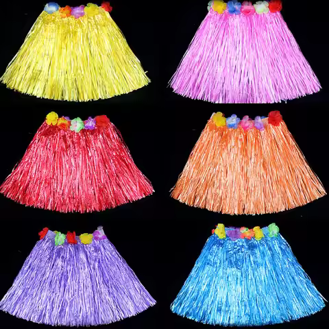 1pc/5pcs-Hawaiian Hula Skirt Hawaiian Grass Skirt Tropical Hawaiian Hula Skirt Hawaiian Hula Skirt C