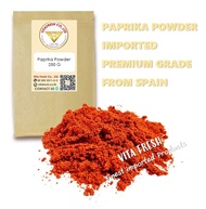 ผงปาปริก้า Paprika Powder Sweet 250Grams พริกปาปริก้าป่น ขนาด 250กรัม ปาปริก้าป่น 100% จาก Spain