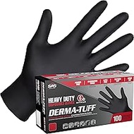SAS Unisex Derma-tuff Powder Free Nitrile Disposable Gloves - 10 Boxes / 100 Gloves Ea. | 1000 Gloves TotalGlove