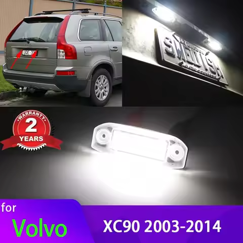For Volvo XC90 2003-2014 (chassis number 295911 onwards) LED Canbus 12V 2 Pcs Car License Number Pla
