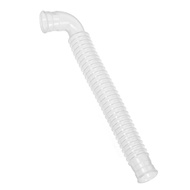 (BABYCITY) Washing Machine Drain Hose, 15mm ID 165mm Length Elbow Corrugated Pipe White
