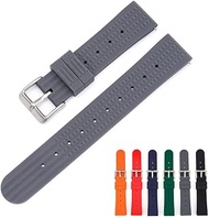 Quick Release 22mm Rubber Band For Seiko Prospex SKX Divers Watches, Replacement Watch Band With Buckle For Seiko Diver’s Watches Waffle Rubber Watch Strap - Multiple Colors