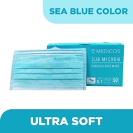 (Readystock)MEDICOS Medicos Ultrasoft Surgical Facemask 50's