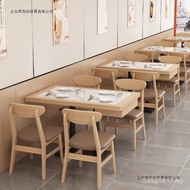 Bibimbap Table and Chairs DZ Fast Food Restaurant Combination Card Seat with Drawer Same Style Villa