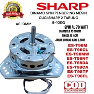 Sharp ES-T98M dryer spin dynamo|ES-T98CL|ES-T98MW|ES-T98NT|ES-T98CA|ES-T98DA|ES-T98TF|ES-T98FL AL 70