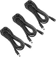 3 Pack 19V Power Extension Cable DC5.5 x 2.1mm Male to Female Plug Power Supply Connector Extension 