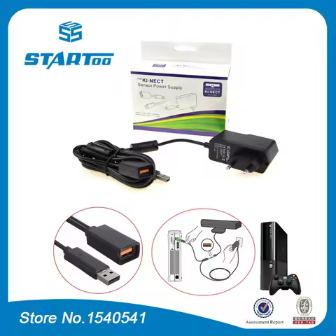 Kinect Sensor Adapter for Xbox 360 ,AC 100V-240V Power Supply Adapter Charging Charger for Microsoft