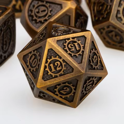 DND Metal Dice Set Dungeon and Dragon 7PCS D and D Dice Set Polyhedral Dice RPG D&D Dice Role Playin