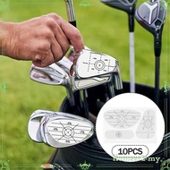 [FlameerdbMY] 10 Pieces Golf Tape Label,Golf Impacts Tape,Teaching Practice Golf Accessories Self Te