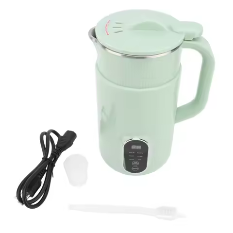 Stainless Steel Blades Nut Milk Maker X-Shaped Easy Use Low Noise Soybean Milk Small Machine
