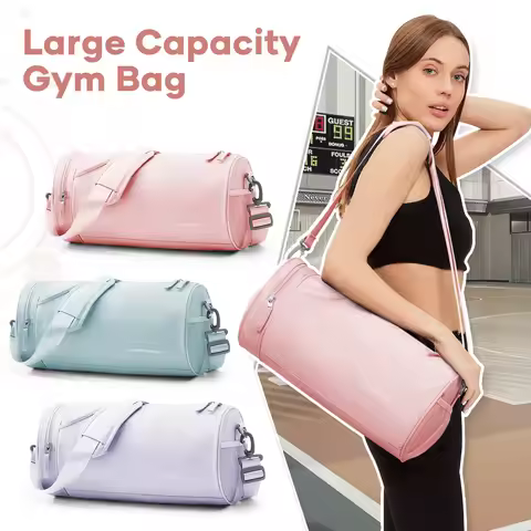 Women Men Gym Bag Sports Bag - Gym Bag with Wet Compartments for Travel, Sportsman Training Gym Bag,