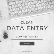 SPSS EXCEL Key in , Data Entry Service / Servis masuk data